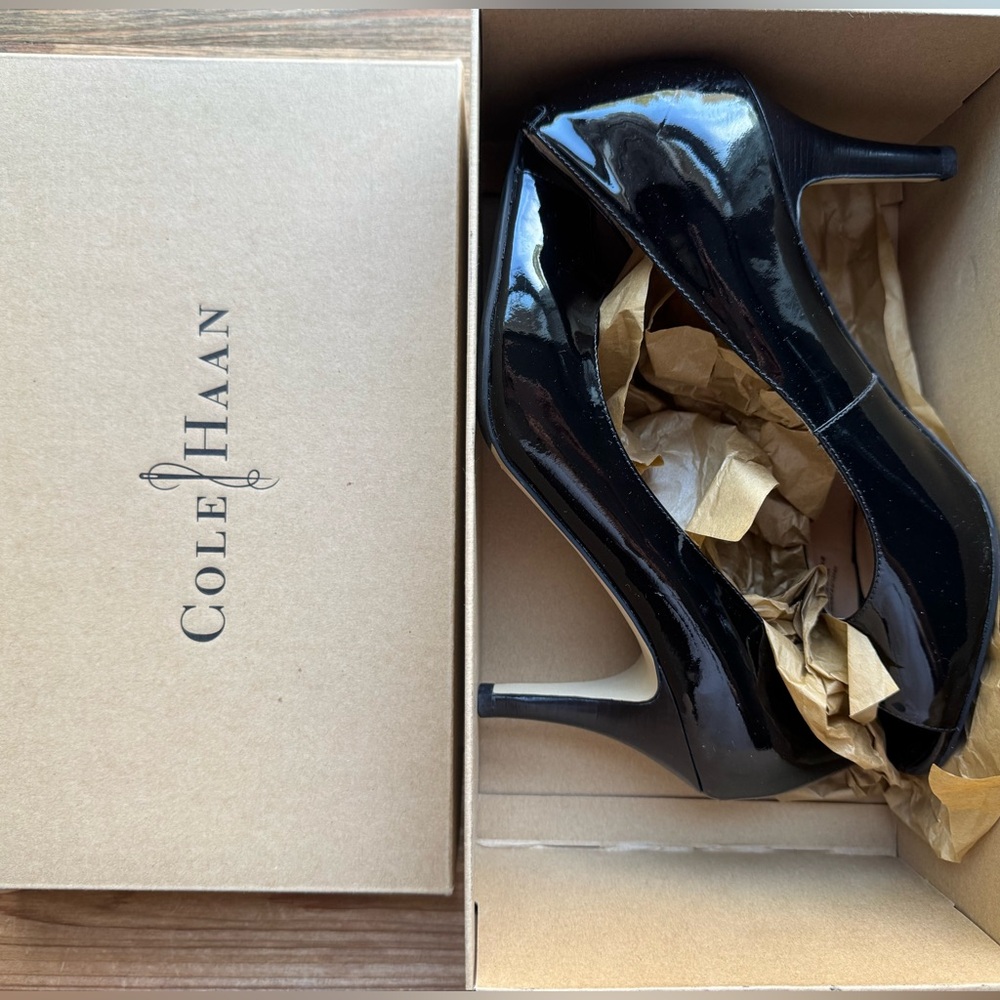 COLE HAAN Black Patent High Heels